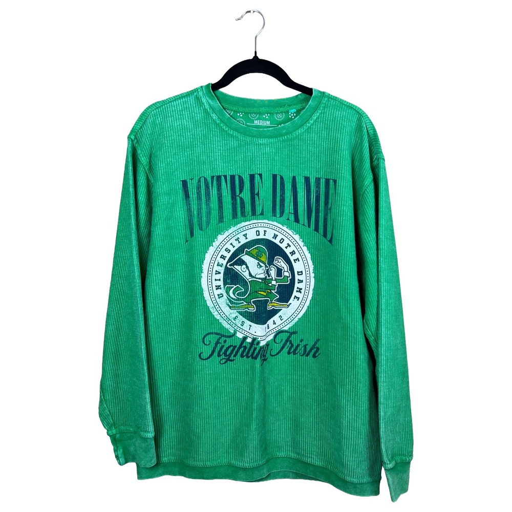 Pressbox Notre Dame Fighting Irish Corduroy Crewneck Medium Gorpcore‎ Blokecore